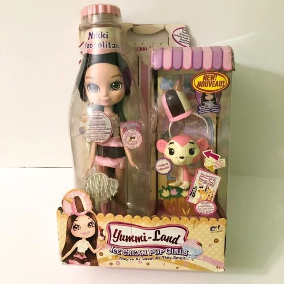 MGA Entertainment Other - MGA Yummi Land Ice Cream Pop Girls Nikki Neopolitan 12 Inch Doll Damaged Box